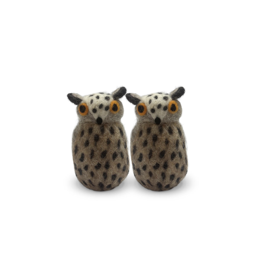 Pareja de búhos de decoración de felpa, marca Zash