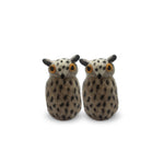 Pareja de búhos de decoración de felpa, marca Zash