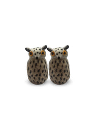 Pareja de Búhos de Felpa. 2 Piezas