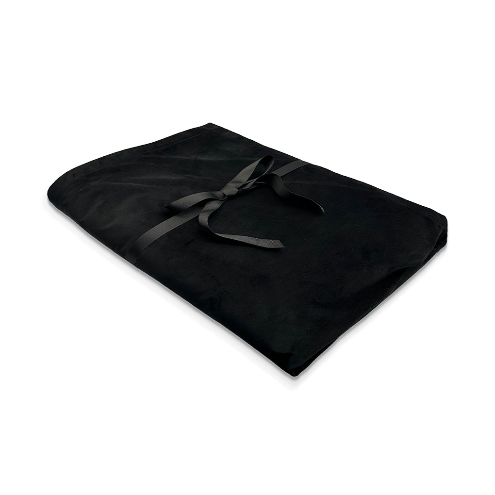 Mantel rectangular completo de mesa de 2 x 3 mts en terciopelo negro, marca Zash