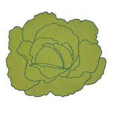 Mantel Individual de algodón en forma de hoja de repollo en color verde, marca Zash 