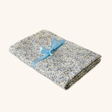 Mantel Completo para Mesa de Florecitas Azules