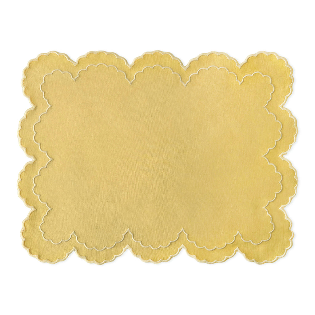 Mantel individual Majo en Loneta de AlgodónCcolor Amarillo, marca Zash