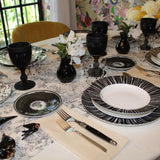 Plato Pan Herbariae Negro. Set de 4