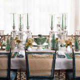 Candelabro de Metal Dorado en Forma de Tronco con Pajaritos