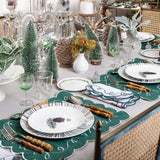 Candelabro de Metal Dorado en Forma de Tronco con Pajaritos