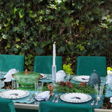 Plato TrincheCandy Cane Verde Bosque. Set de 4