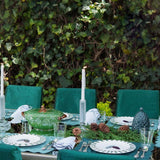 Plato TrincheCandy Cane Verde Bosque. Set de 4