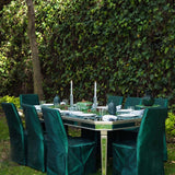 Plato TrincheCandy Cane Verde Bosque. Set de 4