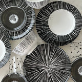 Plato Pan Herbariae Negro. Set de 4