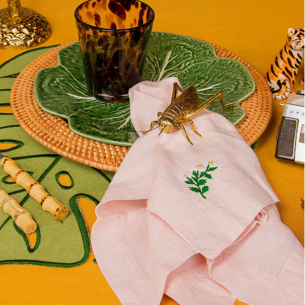 Plato Trinche Repollo Verde. Set de 4
