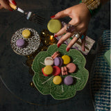 Plato Trinche Repollo Verde. Set de 4