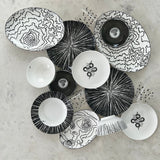 Plato Pan Herbariae Negro. Set de 4