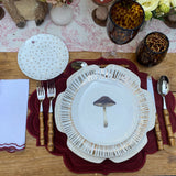 Bajo Plato Repollo Blanco. Set de 4.