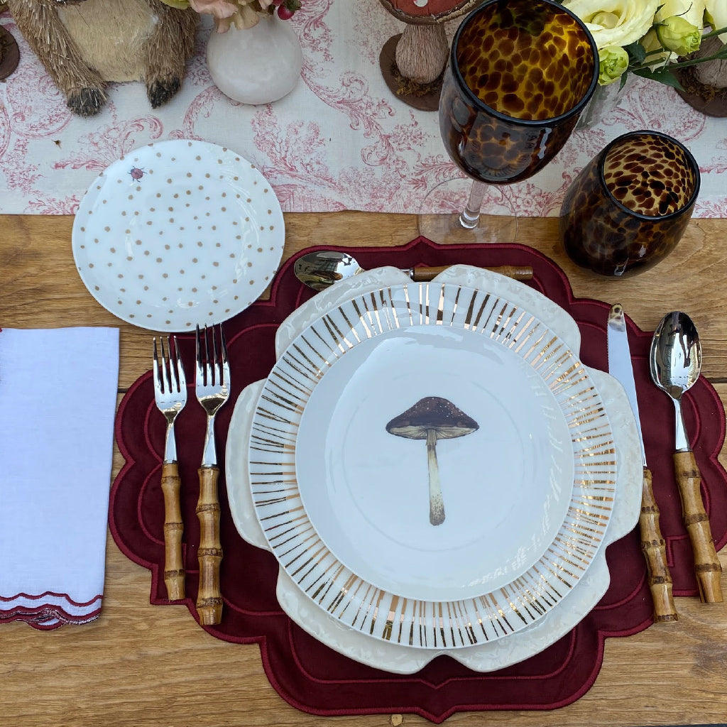 Bajo Plato Repollo Blanco. Set de 4.