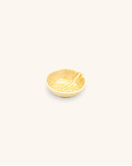 Mini-Bowl Sal o Condimentos en Forma de Repollo Amarillo 8 cm de Cerámica. 1 Pieza