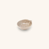 Mini-Bowl Sal o Condimentos en Forma de Repollo Beige 8 cm de Cerámica.