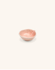 Mini-Bowl Sal o Condimentos en Forma de Repollo Rosa Pálido 8 cm de Cerámica. 1 Pieza