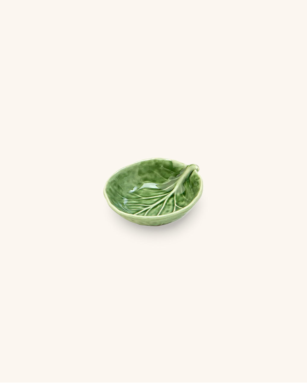 Mini-Bowl Sal o Condimentos en Forma de Repollo Verde 8 cm de Cerámica