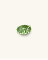 Mini-Bowl Sal o Condimentos en Forma de Repollo Verde 8 cm de Cerámica. 1 Pieza