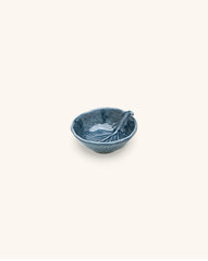 Mini-Bowl Sal o Condimentos en forma de Repollo Azul 8 cm de Cerámica. 1 Pieza