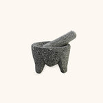 Mini molcajete de piedra volcánica