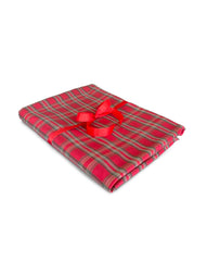 Mantel de Mesa Rectangular de Tartan Rojo. 2x3m