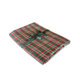 Mantel de Mesa Rectangular de Tartan Verde. 2x3m