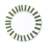 Plato TrincheCandy CaneVerde Bosque. Set de 4