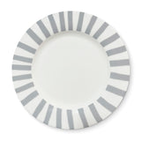 Plato Trinche Candy Cane Gris. Set de 4