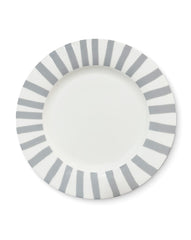 Plato Trinche Candy Cane Gris. Set de 4