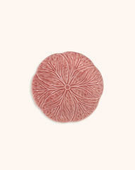 Plato Pan de Repollo Rosa Flamingo. Set de 4