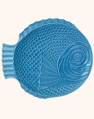 Set de 4 Platos Trinche Pez Turquesa 32.5 cm