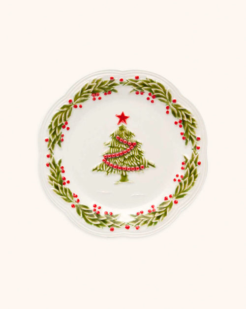 Plato Ensalada Natal Arbolito. 1 Pieza