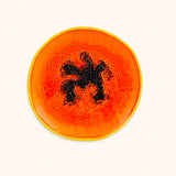 Plato Ensalada Papaya 21 cm. Set de 4.