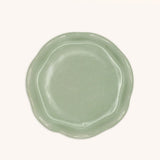 Plato de Ensalada de Talavera Verde, Set de 4.