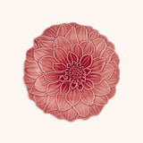 Plato Ensalada Dalia Rosa. Set de 4.