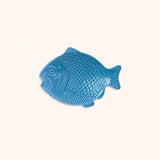 Set de 4 Platos para Pan de Pez Turquesa 18 cm