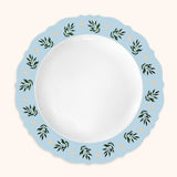 Platos Trinche con Ondas y Hojas Olivo, set de 4