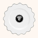 Plato Trinche Herbariae Blanco. 1 Pieza
