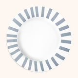 Plato Trinche Candy Cane Gris. Set de 4