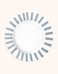 Plato Trinche Candy Cane Gris. Set de 4