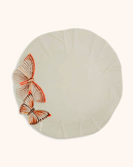 Plato Trinche Mariposas 28 cm. Set de 4