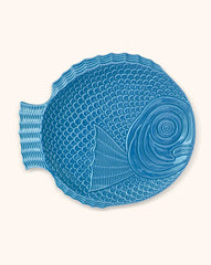 Set de 4 Platos Trinche Pez Turquesa 32.5 cm