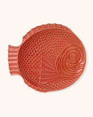 Set de 4 Platos Trinche Pez Coral 32.5 cm