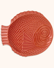 Set de 4 Platos Trinche Pez Coral 32.5 cm