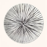 Platos Trinche de Rayas Negras, set de 4