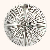 Platos Trinche de Rayas Verdes, set de 4