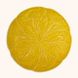 Platos Trinche de Repollo Amarillo Canario. Set de 4
