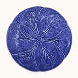 Plato Trinche de Repollo Azul Cobalto. Set de 4